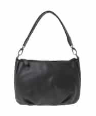 BPKGD01260 MK MICHEL KLEIN BAG(MK ミッシェルクラン バッグ) [2WAY]ギャザーポイント牛革ワンハンドルバッグ ブラック