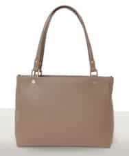 BPKGD04300 MK MICHEL KLEIN BAG(MK ミッシェルクラン バッグ) [2WAY/A4収納可]メタルポイント牛革トートバッグ ライトグレー