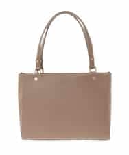 BPKGD04300 MK MICHEL KLEIN BAG(MK ミッシェルクラン バッグ) [2WAY/A4収納可]メタルポイント牛革トートバッグ ライトグレー