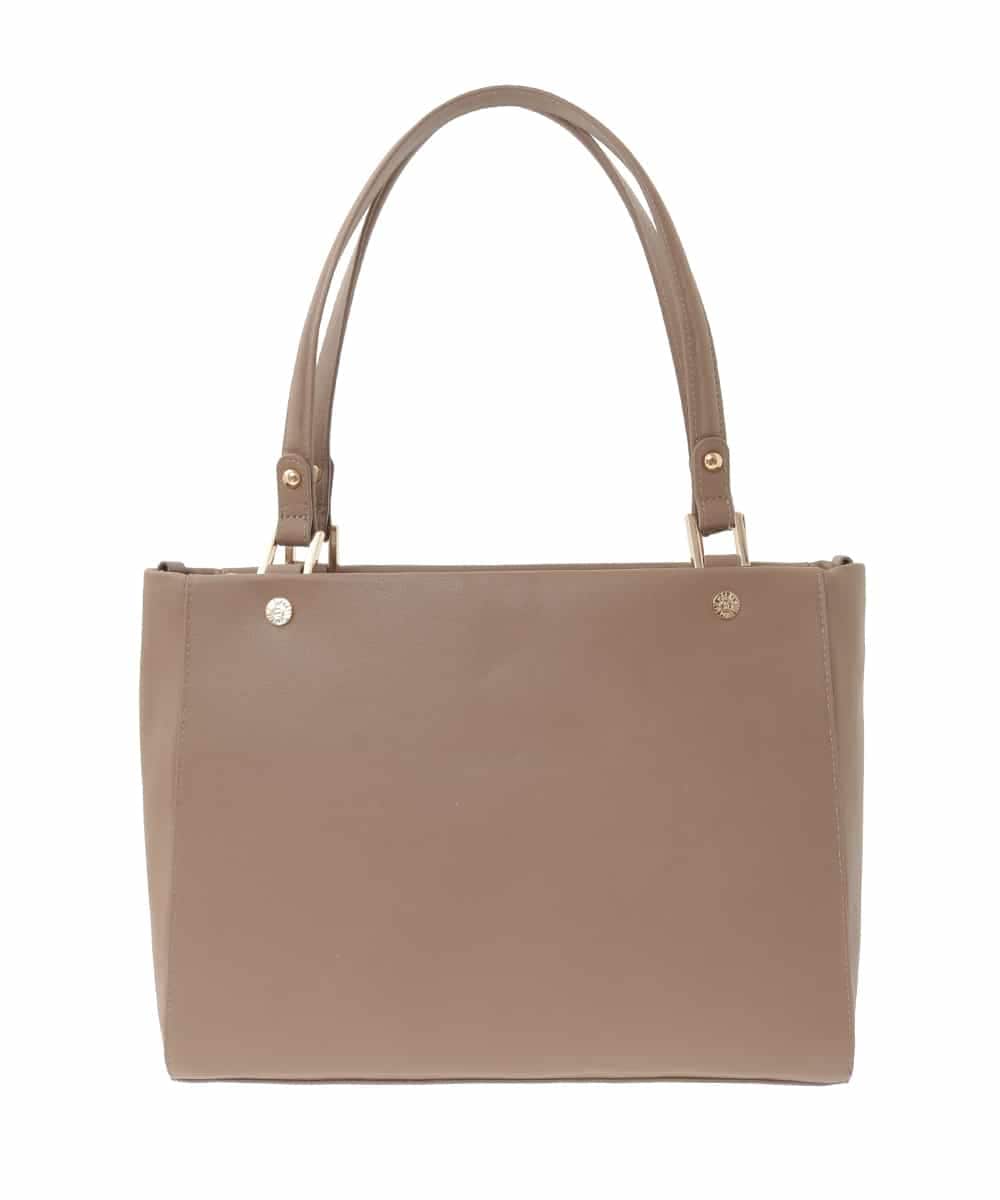 BPKGD04300 MK MICHEL KLEIN BAG(MK ミッシェルクラン バッグ) [2WAY/A4収納可]メタルポイント牛革トートバッグ ライトグレー