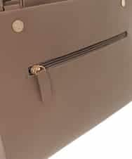 BPKGD04300 MK MICHEL KLEIN BAG(MK ミッシェルクラン バッグ) [2WAY/A4収納可]メタルポイント牛革トートバッグ ライトグレー