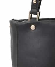 BPKGD04300 MK MICHEL KLEIN BAG(MK ミッシェルクラン バッグ) [2WAY/A4収納可]メタルポイント牛革トートバッグ ライトグレー