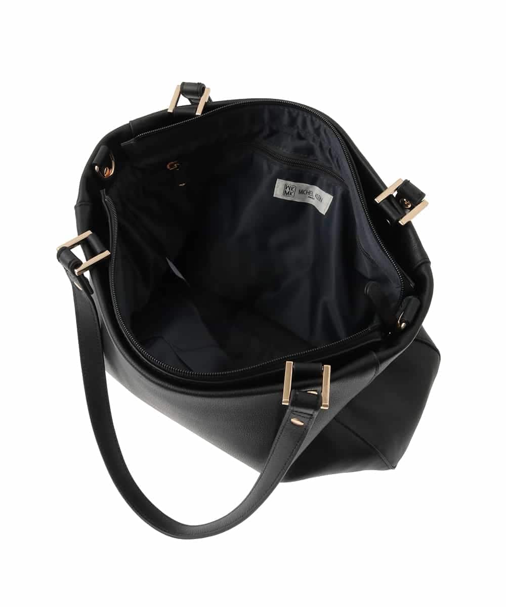 BPKGD04300 MK MICHEL KLEIN BAG(MK ミッシェルクラン バッグ) [2WAY/A4収納可]メタルポイント牛革トートバッグ ライトグレー