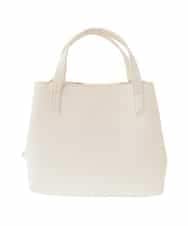 BPKGD06270 MK MICHEL KLEIN BAG(MK ミッシェルクラン バッグ) [2WAY]コンパートメント牛革デザインバッグ アイボリー