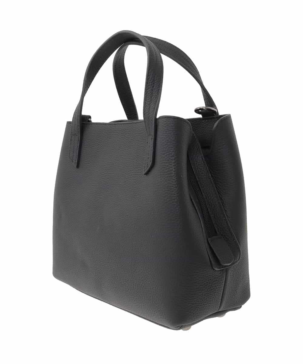 BPKGD06270 MK MICHEL KLEIN BAG(MK ミッシェルクラン バッグ) [2WAY]コンパートメント牛革デザインバッグ ブラック