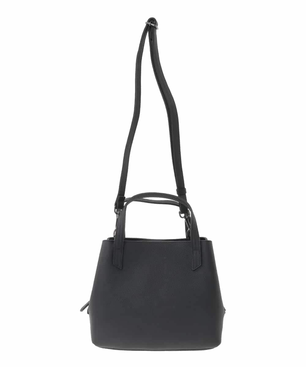 BPKGD06270 MK MICHEL KLEIN BAG(MK ミッシェルクラン バッグ) [2WAY]コンパートメント牛革デザインバッグ ブラック