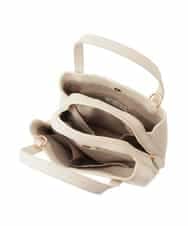 BPKGD06270 MK MICHEL KLEIN BAG(MK ミッシェルクラン バッグ) [2WAY]コンパートメント牛革デザインバッグ ブラック