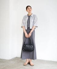 BPKGD09290 MK MICHEL KLEIN BAG(MK ミッシェルクラン バッグ) [2WAY]ベルトハンドルタックデザイントート ライトグレー