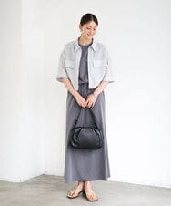 BPKGD09290 MK MICHEL KLEIN BAG(MK ミッシェルクラン バッグ) [2WAY]ベルトハンドルタックデザイントート ライトグレー