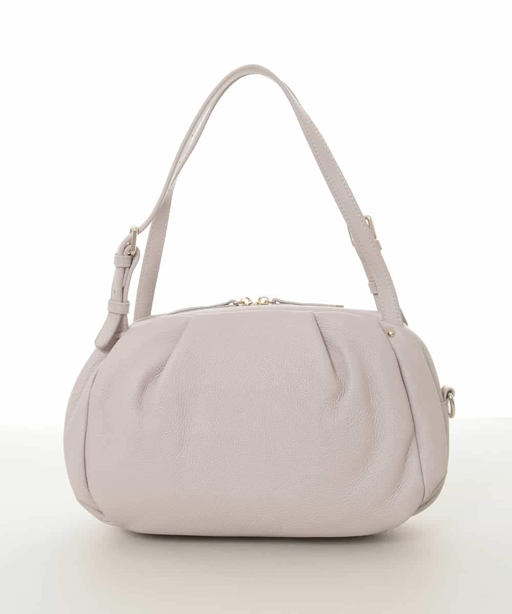 BPKGD09290 MK MICHEL KLEIN BAG(MK ミッシェルクラン バッグ) [2WAY]ベルトハンドルタックデザイントート ライトグレー