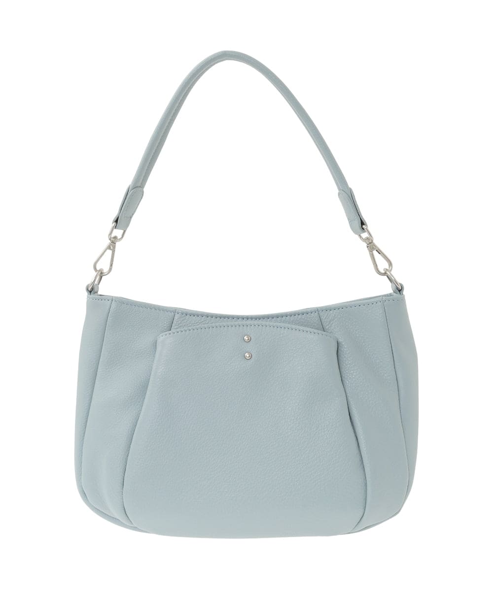 BPKGD25270 MK MICHEL KLEIN BAG(MK ミッシェルクラン バッグ) [2WAY]切り替えポケット牛革ショルダーバッグ ブラック