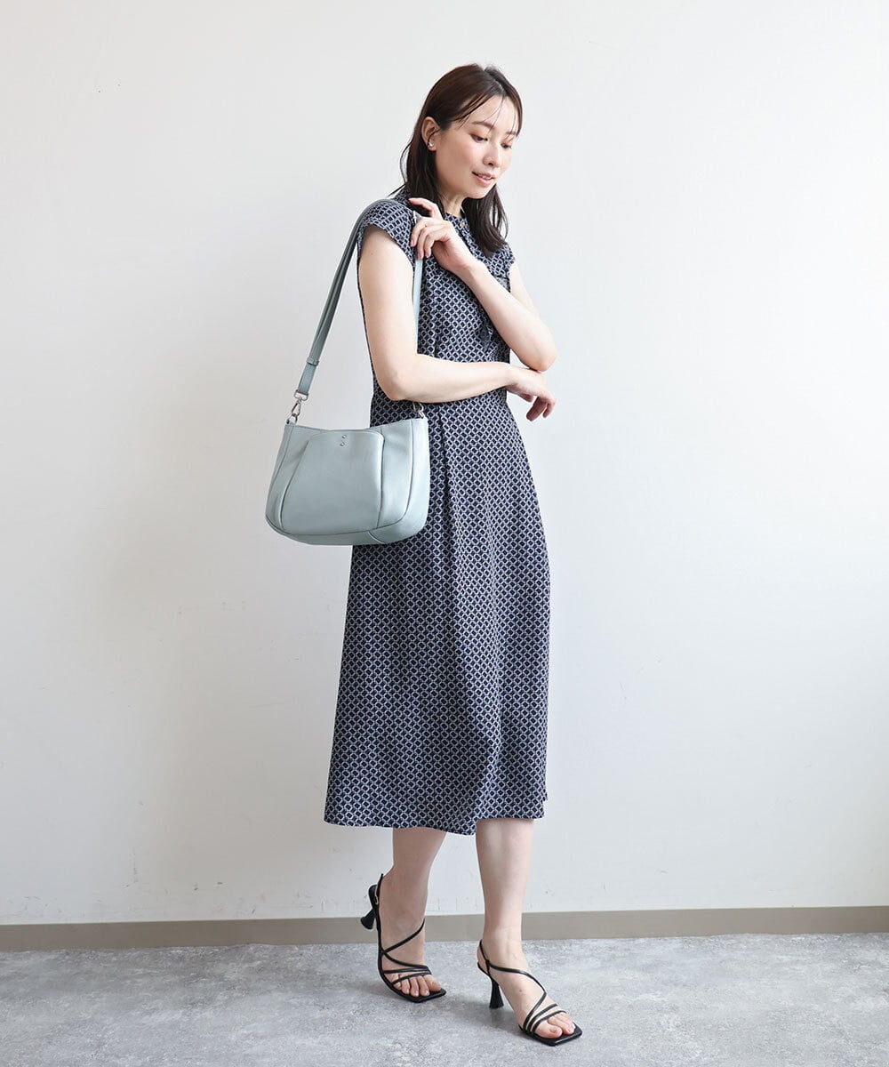 BPKGD25270 MK MICHEL KLEIN BAG(MK ミッシェルクラン バッグ) [2WAY]切り替えポケット牛革ショルダーバッグ ブラック