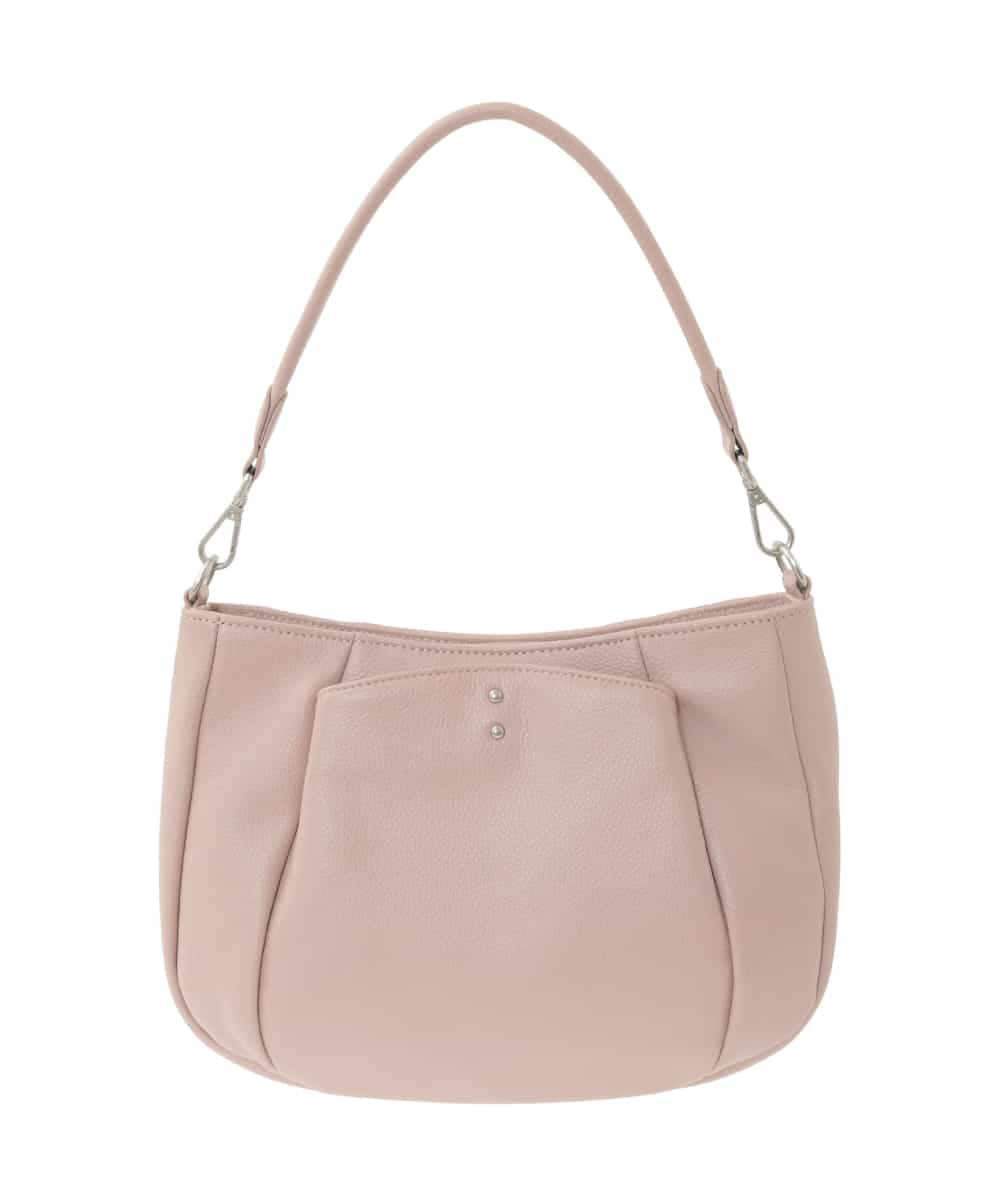 BPKGD25270 MK MICHEL KLEIN BAG(MK ミッシェルクラン バッグ) [2WAY]切り替えポケット牛革ショルダーバッグ ピンク