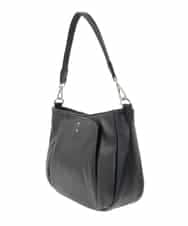 BPKGD25270 MK MICHEL KLEIN BAG(MK ミッシェルクラン バッグ) [2WAY]切り替えポケット牛革ショルダーバッグ ブラック