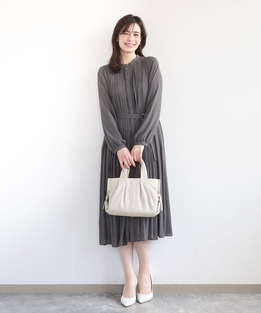 BPKGD26280 MK MICHEL KLEIN BAG(MK ミッシェルクラン バッグ) [2WAY]サイドポイント牛革デザインハンドバッグ すみれ