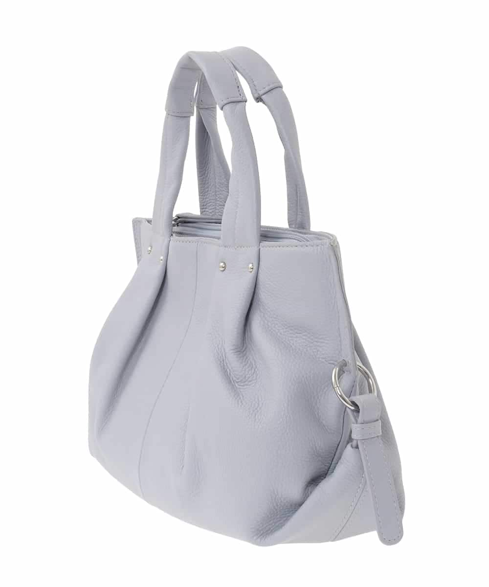 BPKGD26280 MK MICHEL KLEIN BAG(MK ミッシェルクラン バッグ) [2WAY]サイドポイント牛革デザインハンドバッグ パープル