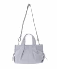 BPKGD26280 MK MICHEL KLEIN BAG(MK ミッシェルクラン バッグ) [2WAY]サイドポイント牛革デザインハンドバッグ パープル