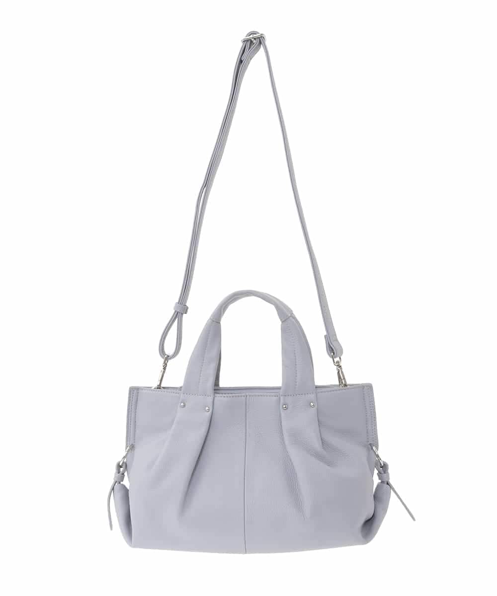 BPKGD26280 MK MICHEL KLEIN BAG(MK ミッシェルクラン バッグ) [2WAY]サイドポイント牛革デザインハンドバッグ パープル