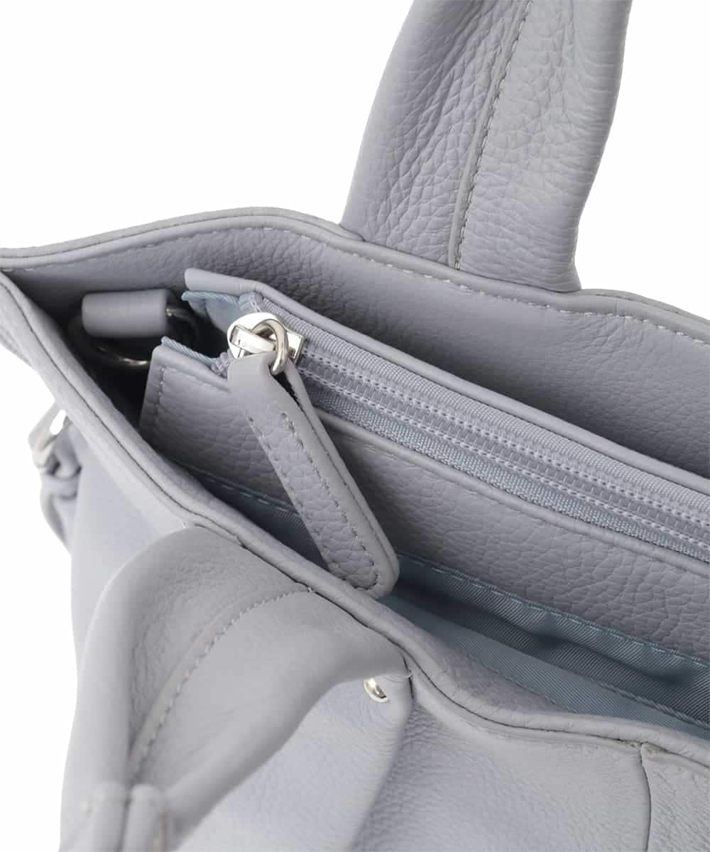 BPKGD26280 MK MICHEL KLEIN BAG(MK ミッシェルクラン バッグ) [2WAY]サイドポイント牛革デザインハンドバッグ パープル