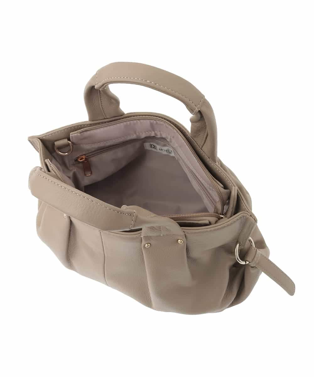 BPKGD26280 MK MICHEL KLEIN BAG(MK ミッシェルクラン バッグ) [2WAY]サイドポイント牛革デザインハンドバッグ パープル