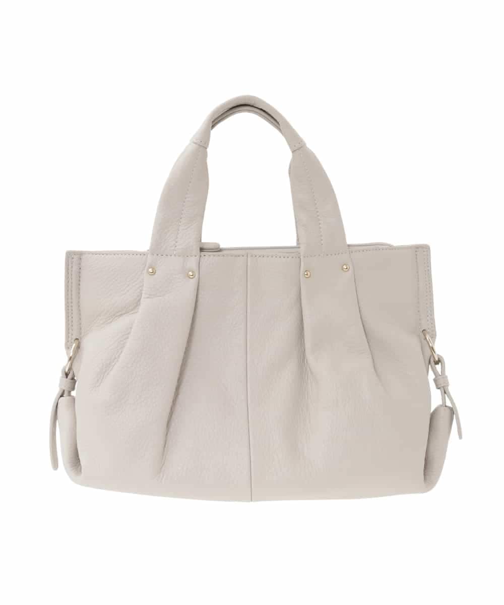 BPKGD26280 MK MICHEL KLEIN BAG(MK ミッシェルクラン バッグ) [2WAY]サイドポイント牛革デザインハンドバッグ アイボリー