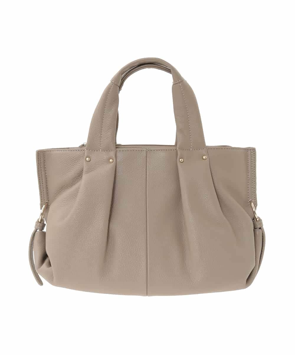 BPKGD26280 MK MICHEL KLEIN BAG(MK ミッシェルクラン バッグ) [2WAY]サイドポイント牛革デザインハンドバッグ ベージュ