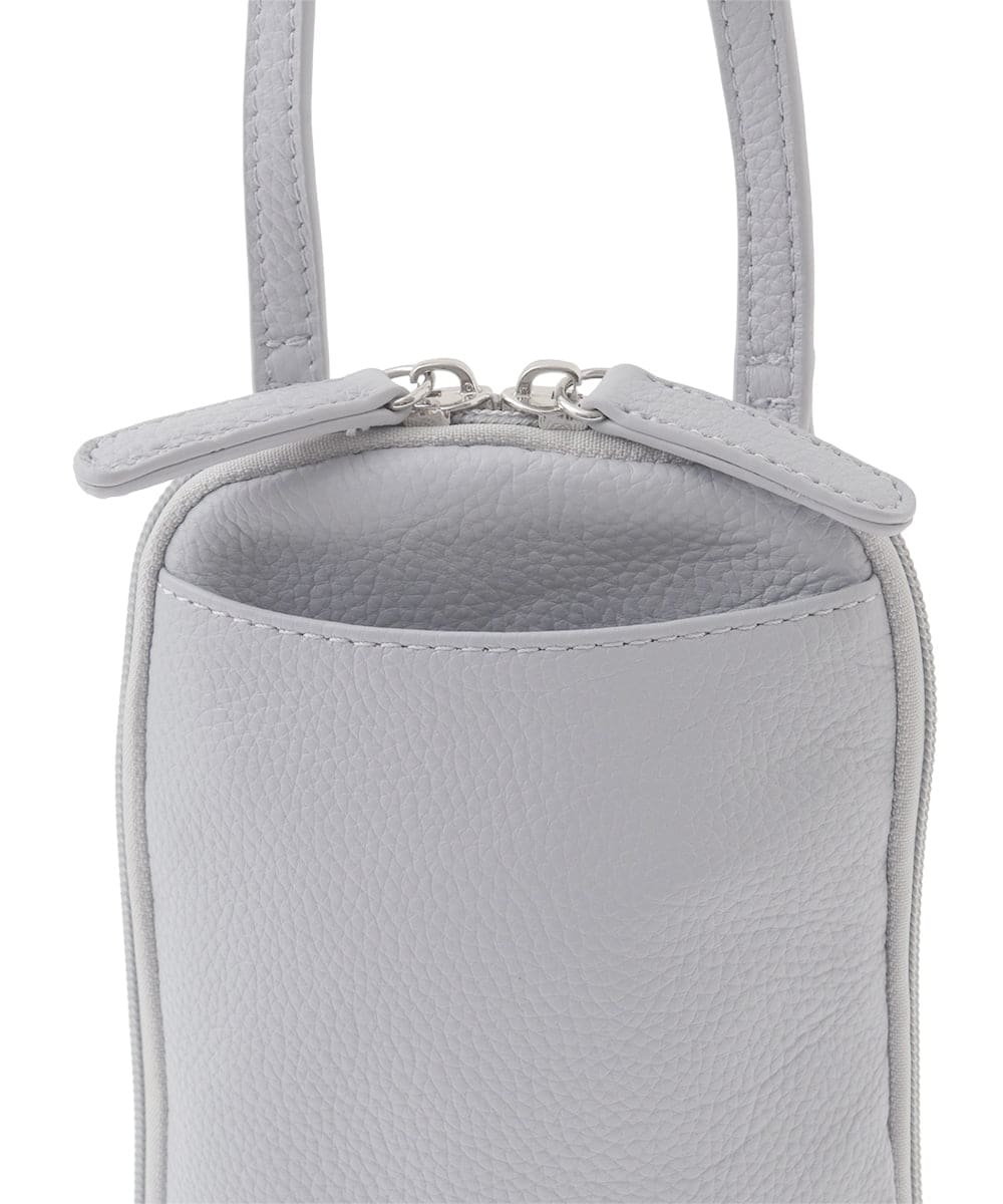 BPKGD30165 MK MICHEL KLEIN BAG(MK ミッシェルクラン バッグ) [軽量]牛革ショルダーウォレットバッグ シルバー