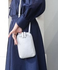 BPKGD30165 MK MICHEL KLEIN BAG(MK ミッシェルクラン バッグ) [軽量]牛革ショルダーウォレットバッグ シルバー