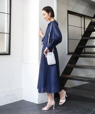 BPKGD30165 MK MICHEL KLEIN BAG(MK ミッシェルクラン バッグ) [軽量]牛革ショルダーウォレットバッグ シルバー