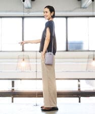 BPKGD30165 MK MICHEL KLEIN BAG(MK ミッシェルクラン バッグ) [軽量]牛革ショルダーウォレットバッグ シルバー