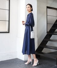 BPKGD30165 MK MICHEL KLEIN BAG(MK ミッシェルクラン バッグ) [軽量]牛革ショルダーウォレットバッグ シルバー