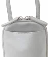 BPKGD30165 MK MICHEL KLEIN BAG(MK ミッシェルクラン バッグ) [軽量]牛革ショルダーウォレットバッグ シルバー