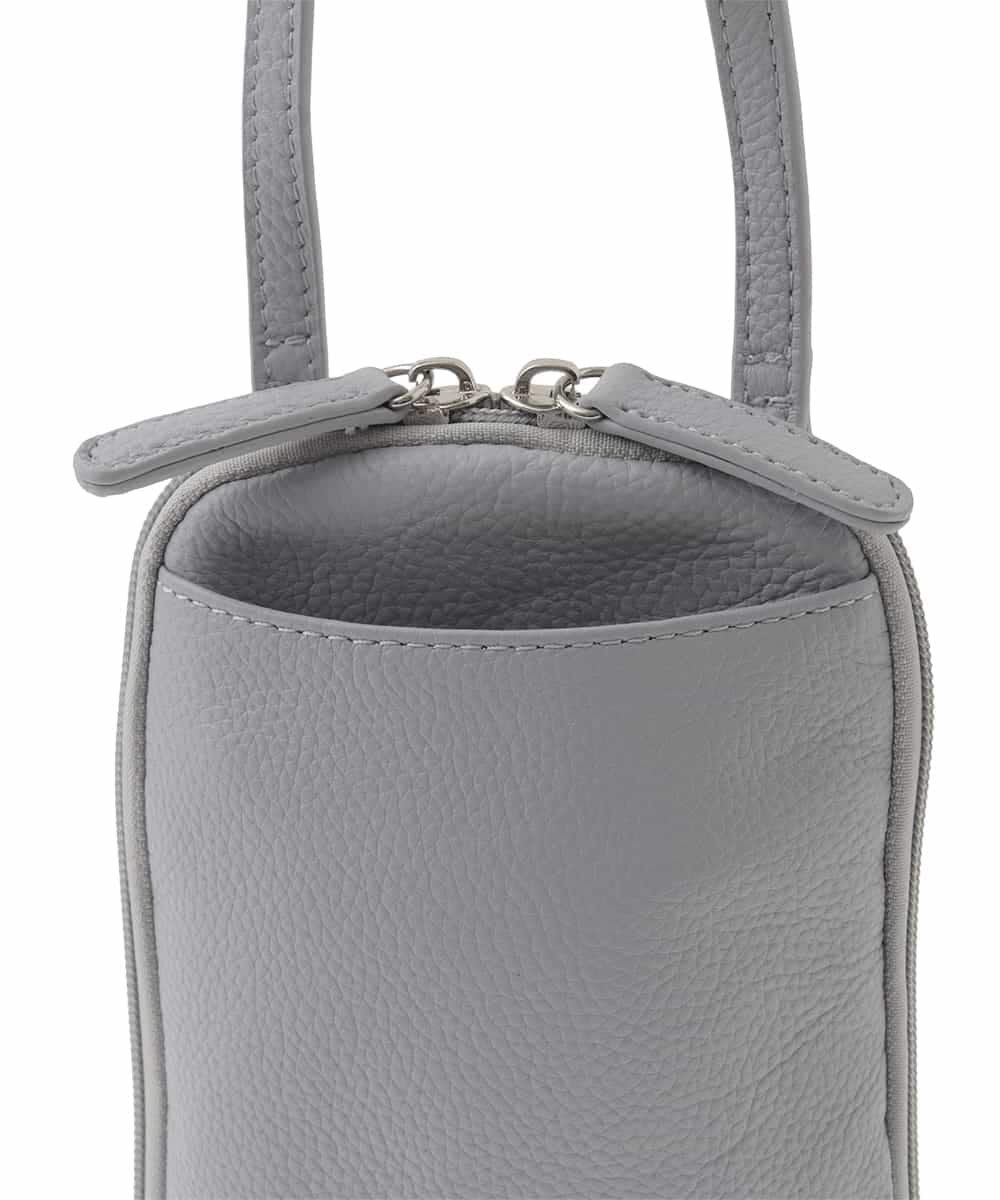 BPKGD30165 MK MICHEL KLEIN BAG(MK ミッシェルクラン バッグ) [軽量]牛革ショルダーウォレットバッグ シルバー