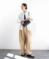 BPKGD30200 MK MICHEL KLEIN BAG(MK ミッシェルクラン バッグ) [300g以下の軽量]カウレザーシリンダーバッグ アイボリー