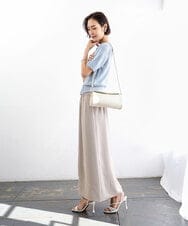 BPKGD30200 MK MICHEL KLEIN BAG(MK ミッシェルクラン バッグ) [300g以下の軽量]カウレザーシリンダーバッグ アイボリー