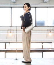 BPKGD30200 MK MICHEL KLEIN BAG(MK ミッシェルクラン バッグ) [300g以下の軽量]カウレザーシリンダーバッグ アイボリー