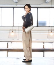 BPKGD30200 MK MICHEL KLEIN BAG(MK ミッシェルクラン バッグ) [300g以下の軽量]カウレザーシリンダーバッグ アイボリー