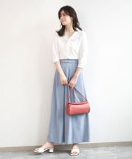 BPKGD30200 MK MICHEL KLEIN BAG(MK ミッシェルクラン バッグ) [300g以下の軽量]カウレザーシリンダーバッグ アイボリー