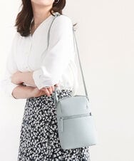 BPKGD80190 MK MICHEL KLEIN BAG(MK ミッシェルクラン バッグ) [300g以下の軽量]牛革ラウンドジップショルダーバッグ ライトブルー