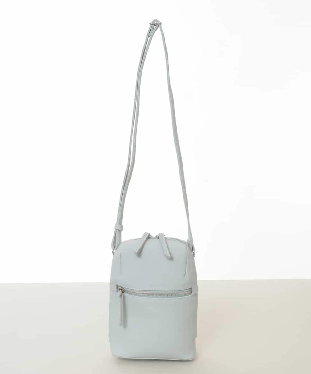 BPKGD80190 MK MICHEL KLEIN BAG(MK ミッシェルクラン バッグ) [300g以下の軽量]牛革ラウンドジップショルダーバッグ ライトブルー