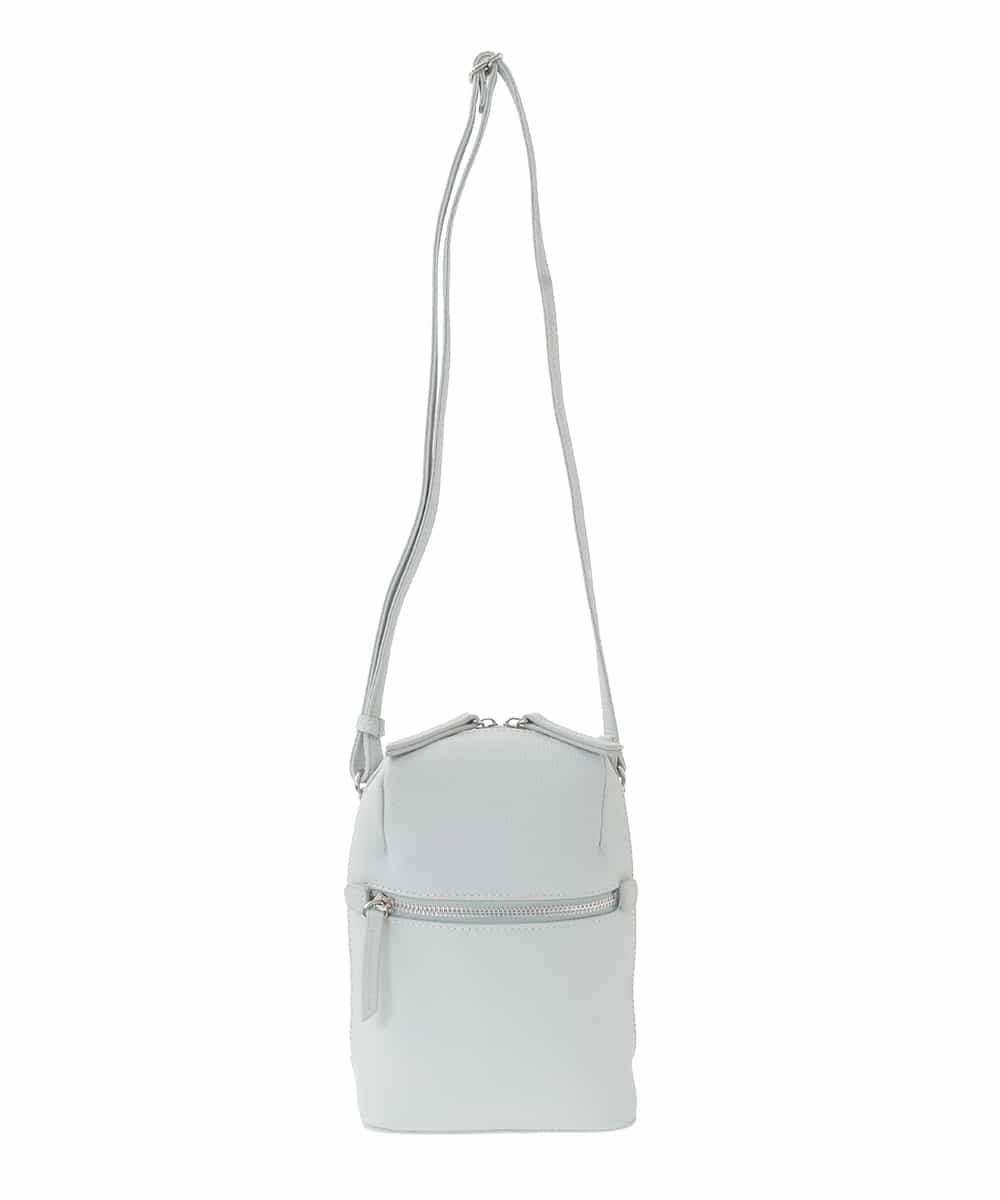 BPKGD80190 MK MICHEL KLEIN BAG(MK ミッシェルクラン バッグ) [300g以下の軽量]牛革ラウンドジップショルダーバッグ ライトブルー