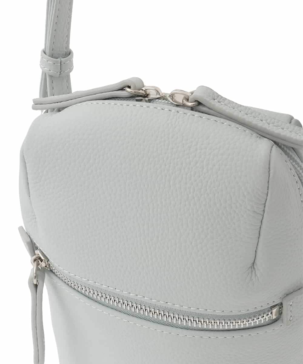 BPKGD80190 MK MICHEL KLEIN BAG(MK ミッシェルクラン バッグ) [300g以下の軽量]牛革ラウンドジップショルダーバッグ ライトブルー