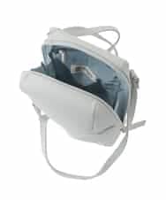 BPKGD80190 MK MICHEL KLEIN BAG(MK ミッシェルクラン バッグ) [300g以下の軽量]牛革ラウンドジップショルダーバッグ ライトブルー