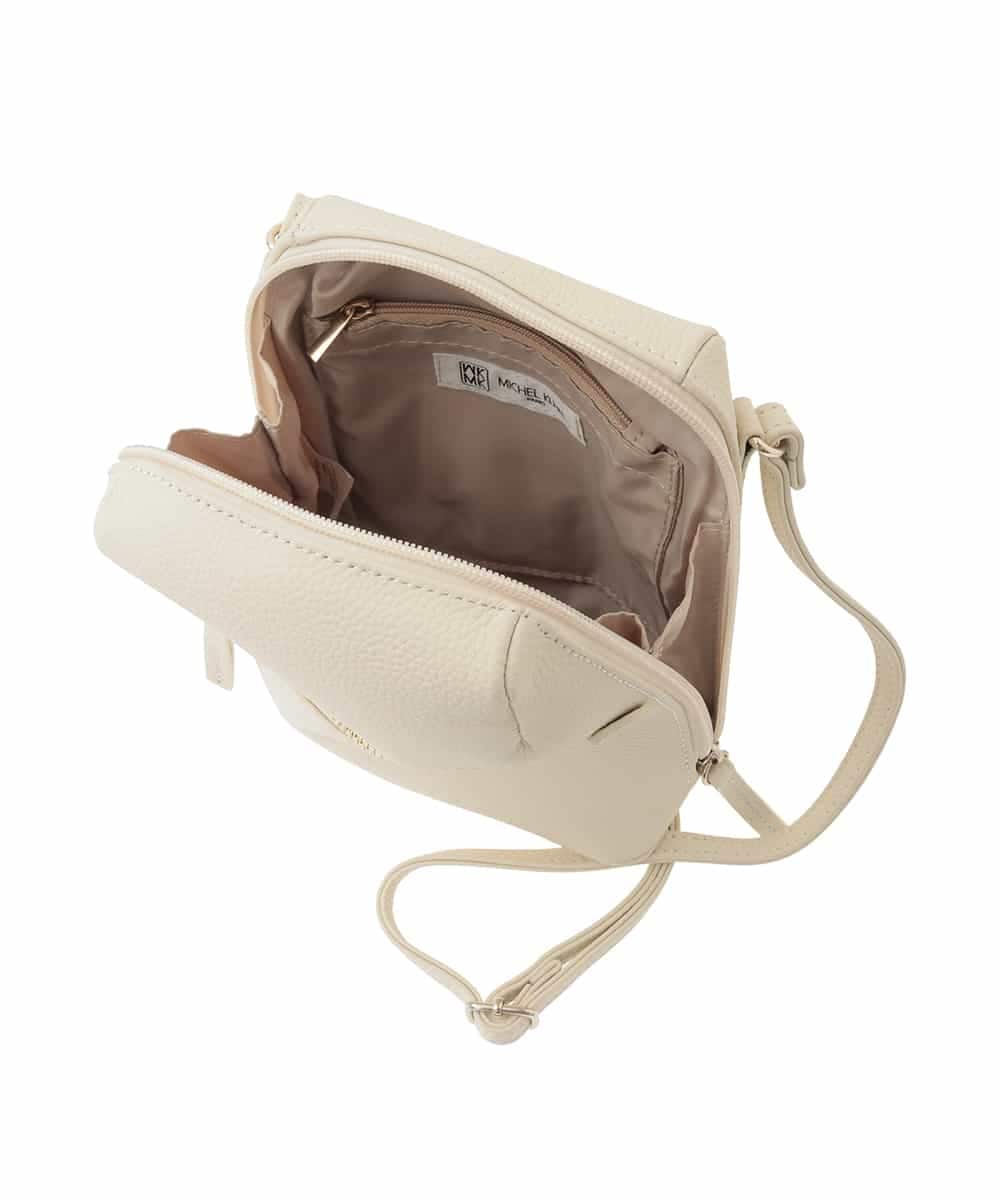 BPKGD80190 MK MICHEL KLEIN BAG(MK ミッシェルクラン バッグ) [300g以下の軽量]牛革ラウンドジップショルダーバッグ ライトブルー