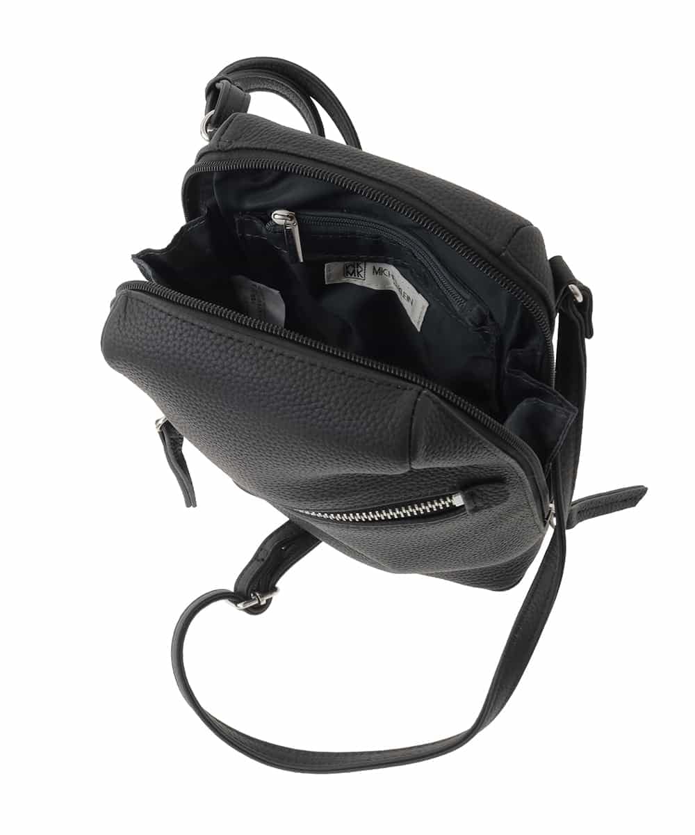 BPKGD80190 MK MICHEL KLEIN BAG(MK ミッシェルクラン バッグ) [300g以下の軽量]牛革ラウンドジップショルダーバッグ ライトブルー