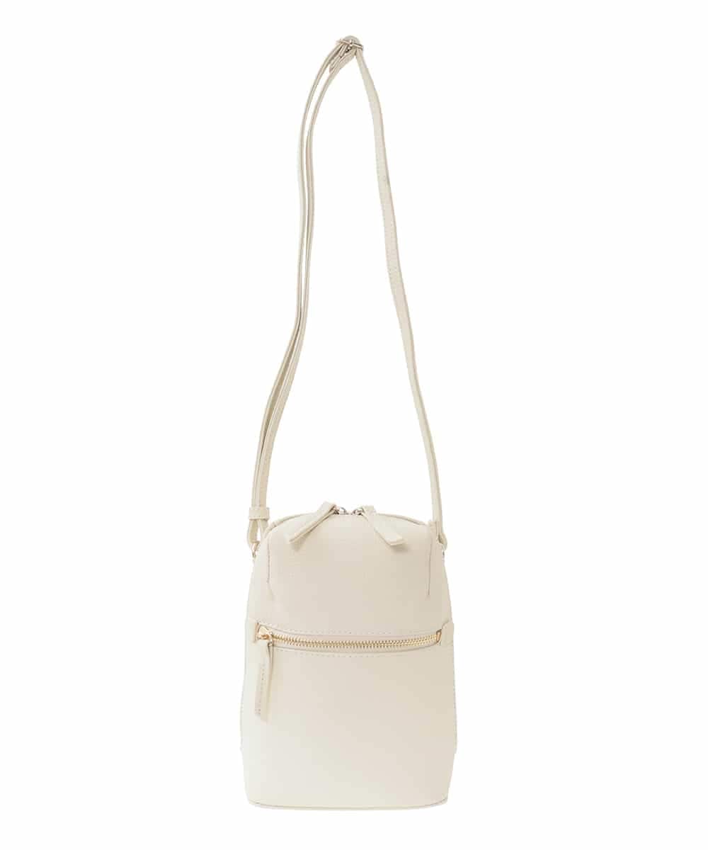 BPKGD80190 MK MICHEL KLEIN BAG(MK ミッシェルクラン バッグ) [300g以下の軽量]牛革ラウンドジップショルダーバッグ アイボリー