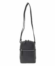 BPKGD80190 MK MICHEL KLEIN BAG(MK ミッシェルクラン バッグ) [300g以下の軽量]牛革ラウンドジップショルダーバッグ ブラック