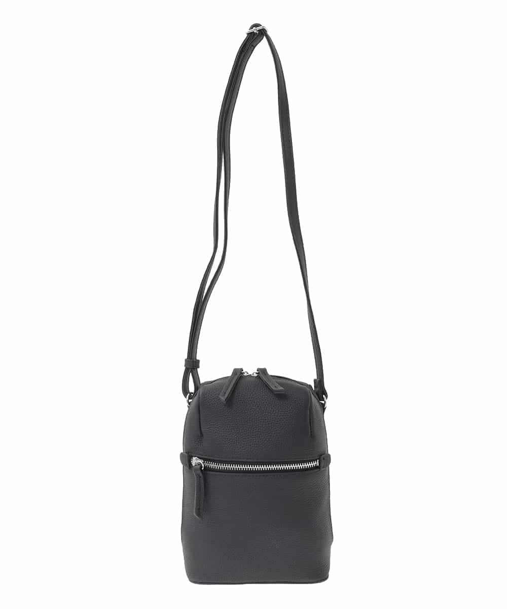 BPKGD80190 MK MICHEL KLEIN BAG(MK ミッシェルクラン バッグ) [300g以下の軽量]牛革ラウンドジップショルダーバッグ ブラック