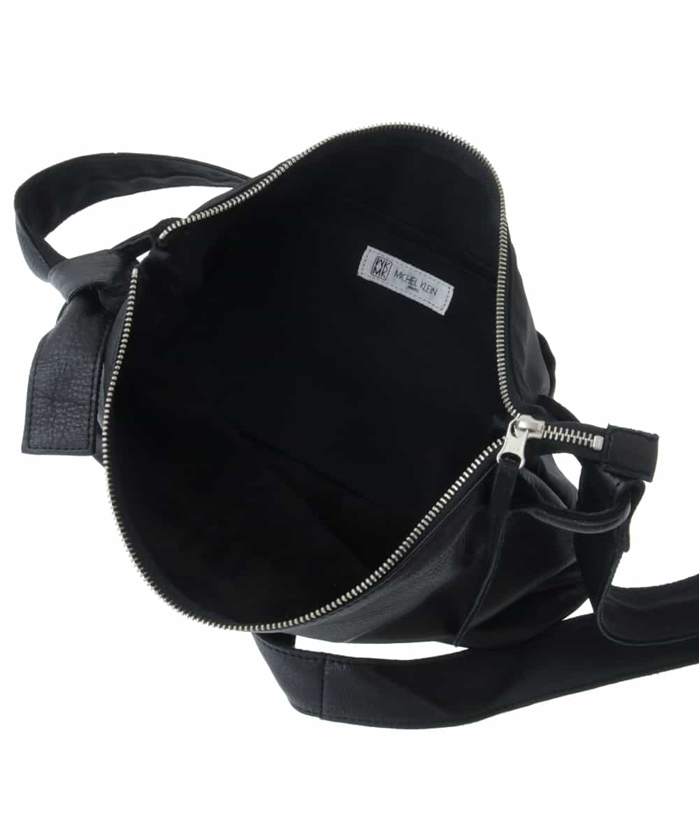 BPKGP41230 MK MICHEL KLEIN BAG(MK ミッシェルクラン バッグ) カウレザー切り替えショルダーバッグ ブラック
