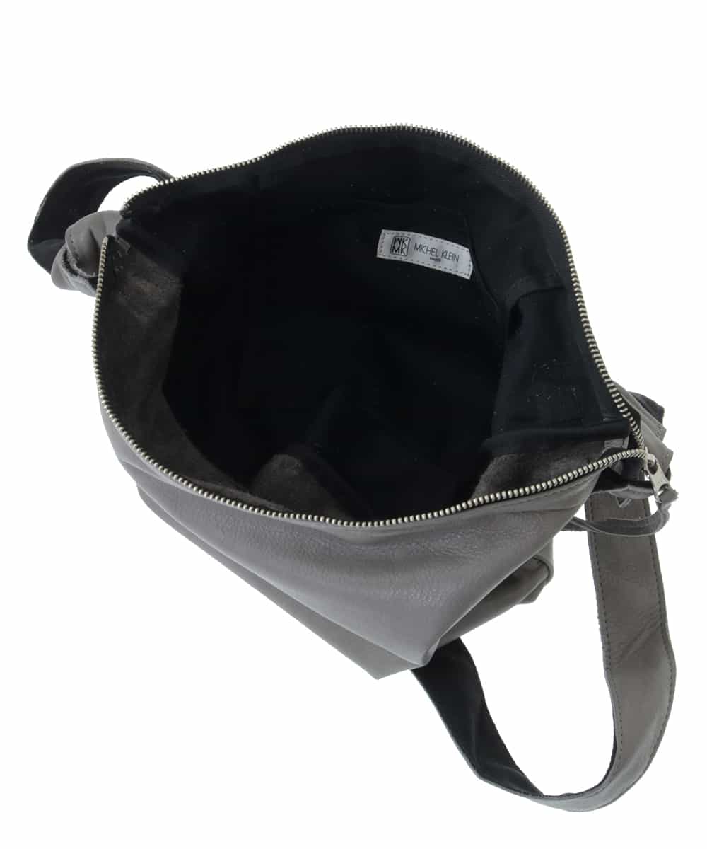 BPKGP41230 MK MICHEL KLEIN BAG(MK ミッシェルクラン バッグ) カウレザー切り替えショルダーバッグ ブラック